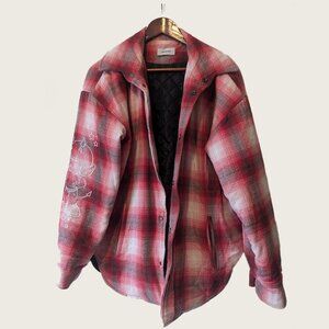 SAINTWOODS - Oversized check shirt jacket - Sz S (fits L)